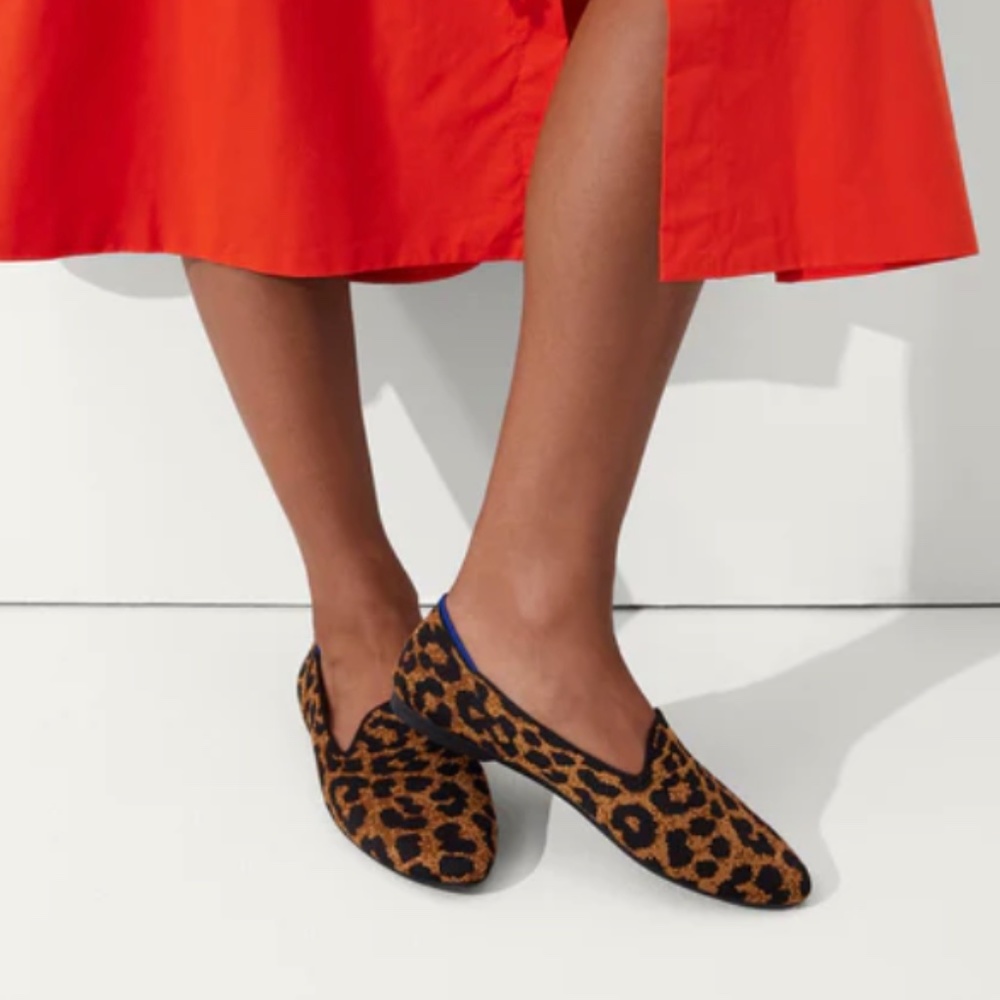 NWT Rothy's The Almond Loafer in Leopard size 6.5